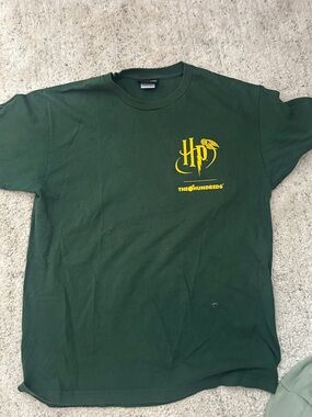 The Hundreds Green Short Sleeve Tee with Yellow Logo